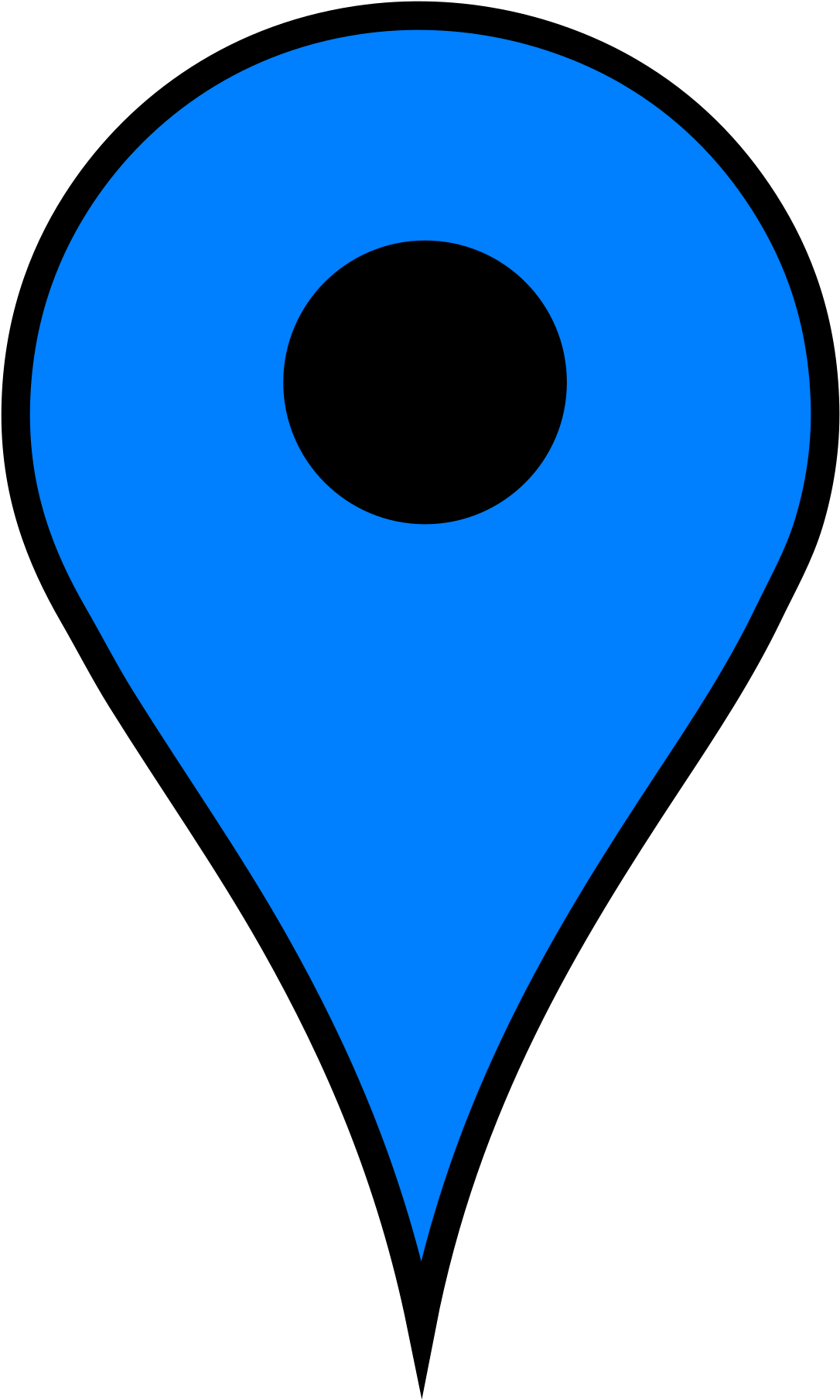 Google Maps Blue Marker (2481x2073)