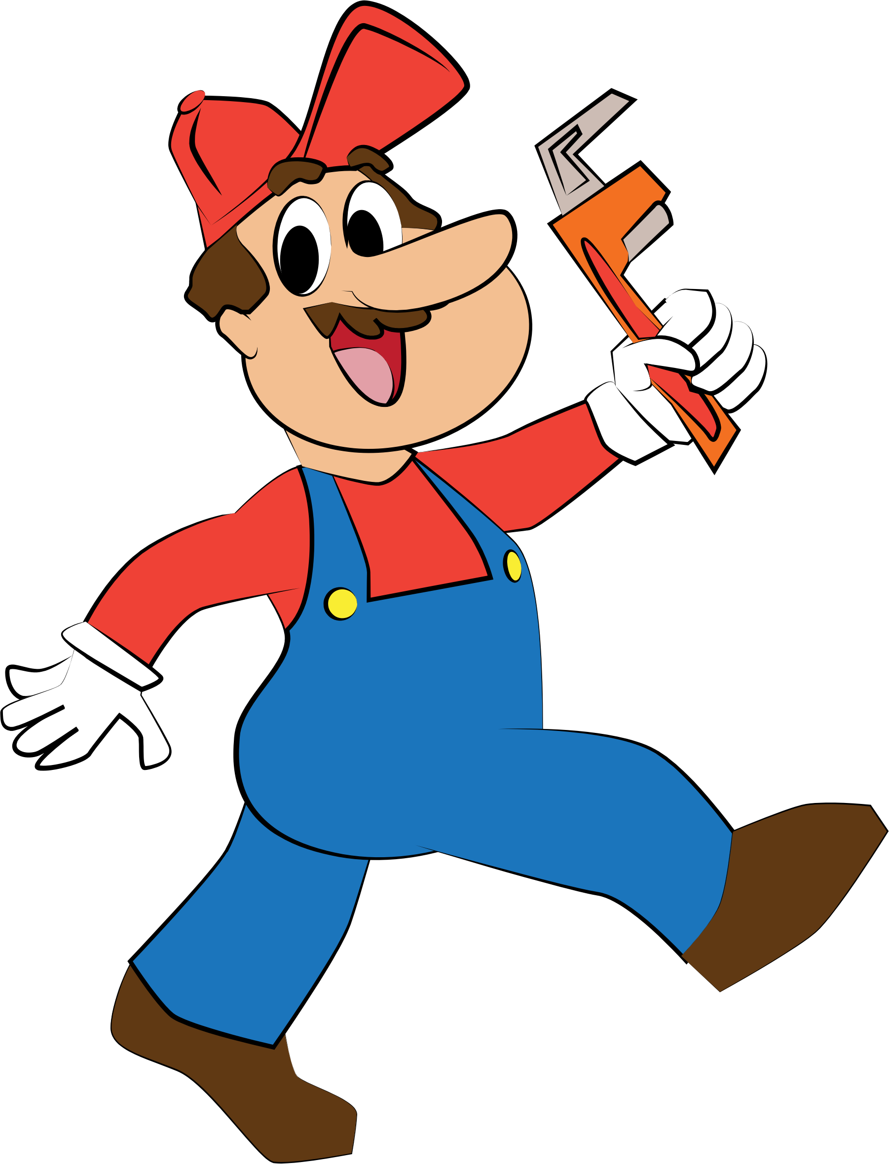 Big Image - Clip Art Plumber Cartoon (1802x2360)