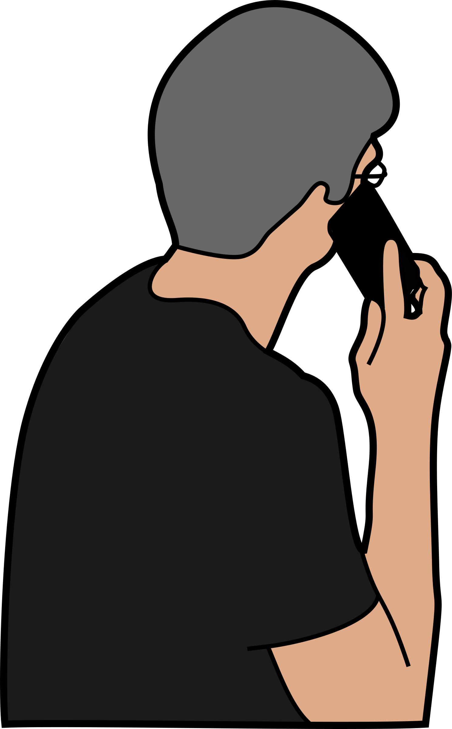 Big Image - Clipart Telefonieren (1489x2400)