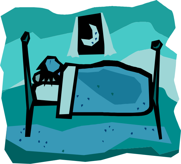 Sleeping Clip Art - Newton's First Law Sleeping (600x543)