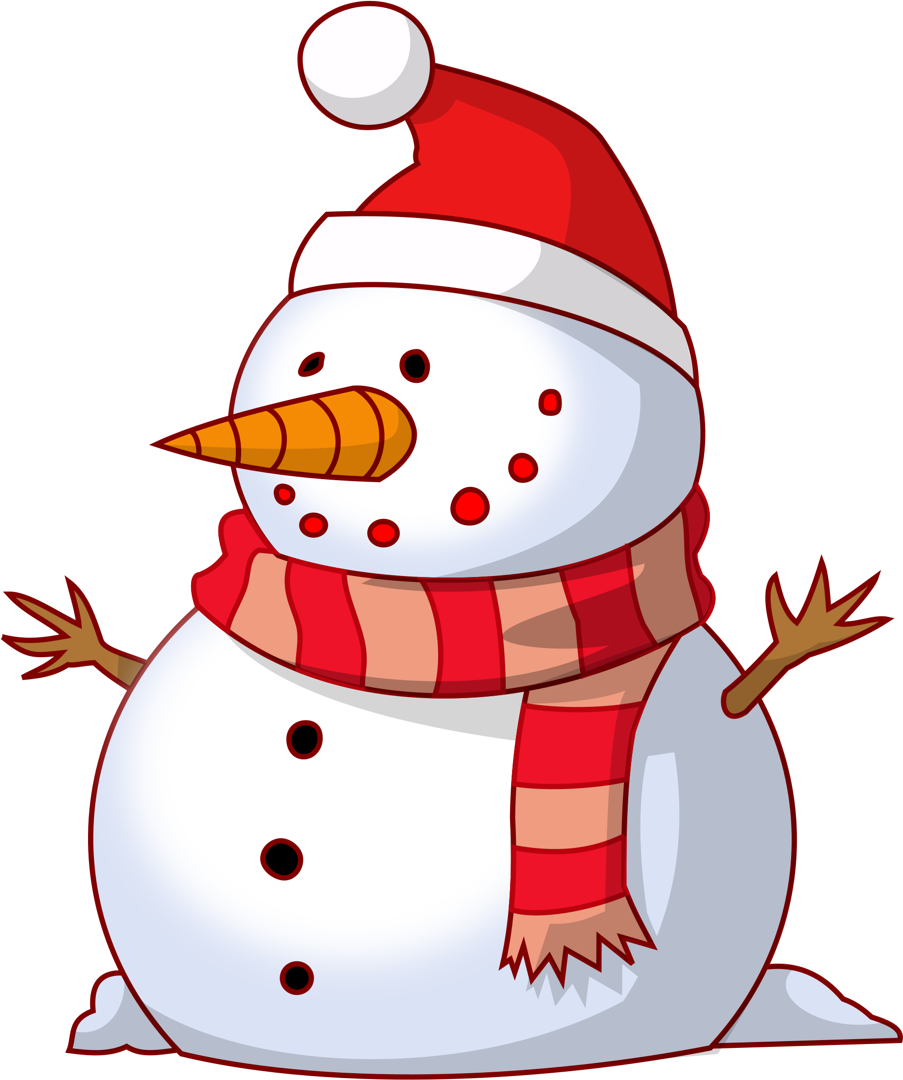 Clipart Snowman - Christmas Characters Clip Art (2400x2400)