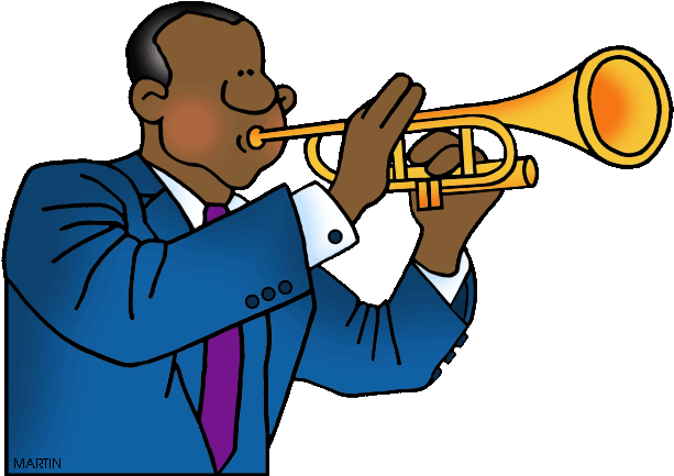 Famous People From Louisiana - Clip Art Louis Armstrong (648x460)