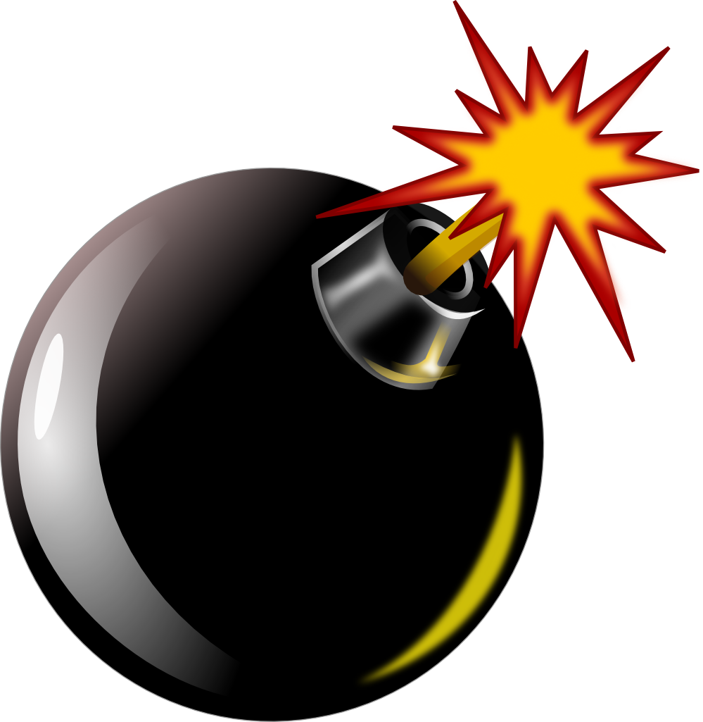 Bomb Scalable Vector Graphics Svg - Bomb Exploding Clipart (2328x2400)