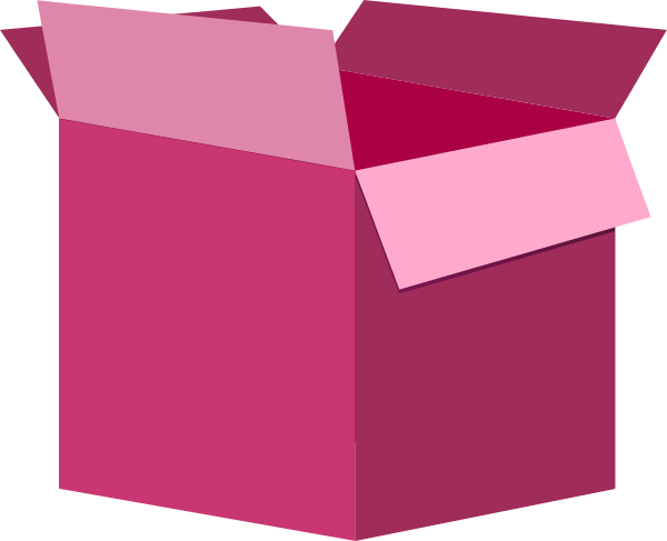 Download - Pink Box Clipart (600x487)