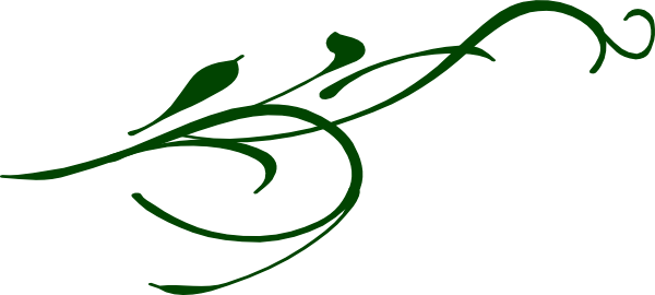 Green Leaves Border Clip Art Green Leaf Swirl - Green Leaf Border Clip Art (600x270)