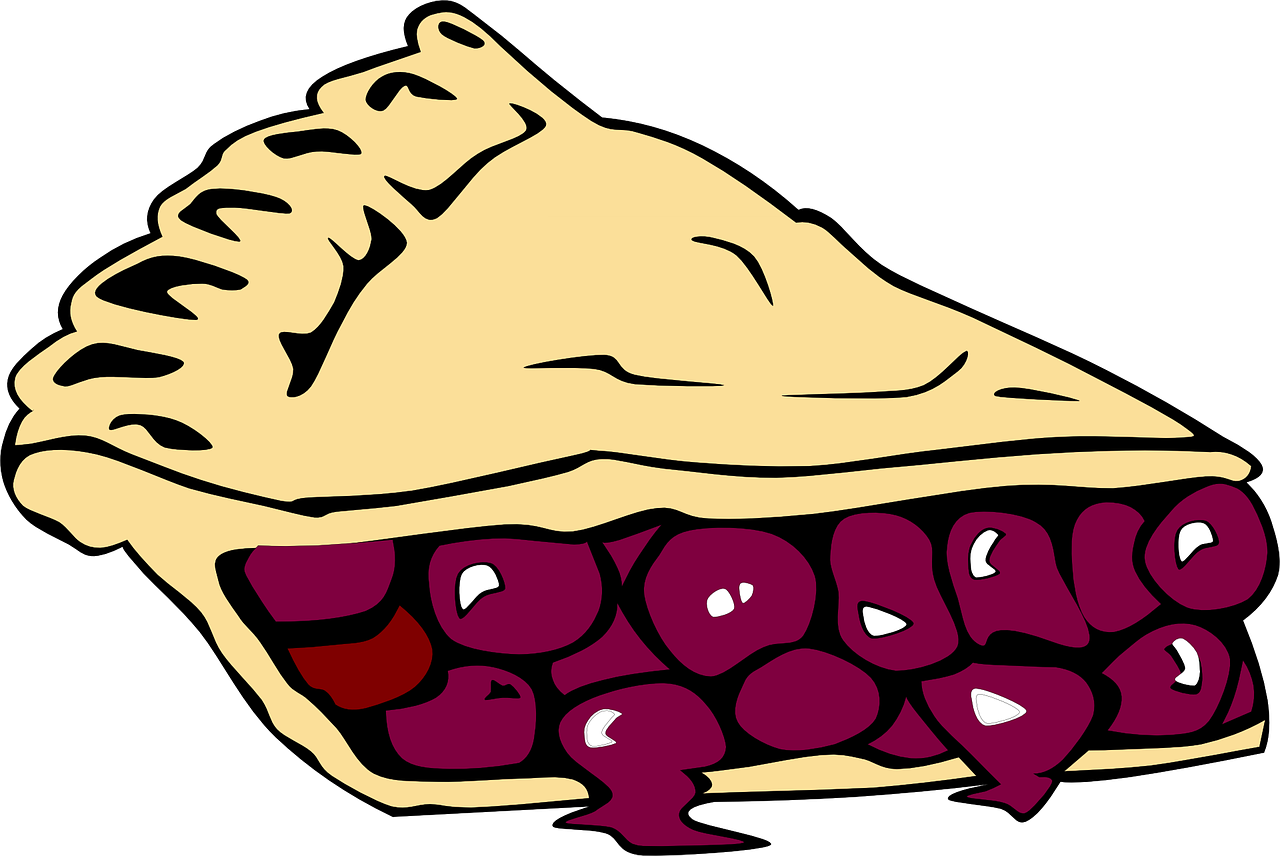Pie Clip Art - Blueberry Pie Clipart (1280x856)