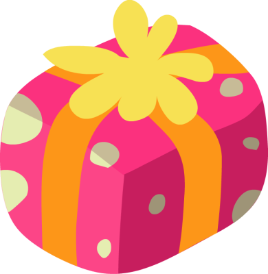 Yellow Clipart Gift Box - Gift Box Png Clipart (390x400)