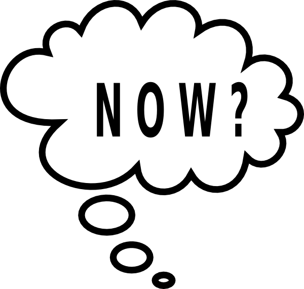 Now Clip Art At Clker - Now What Clip Art (600x570)