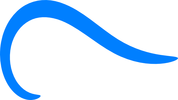 Curved Blue Line Png (600x337)