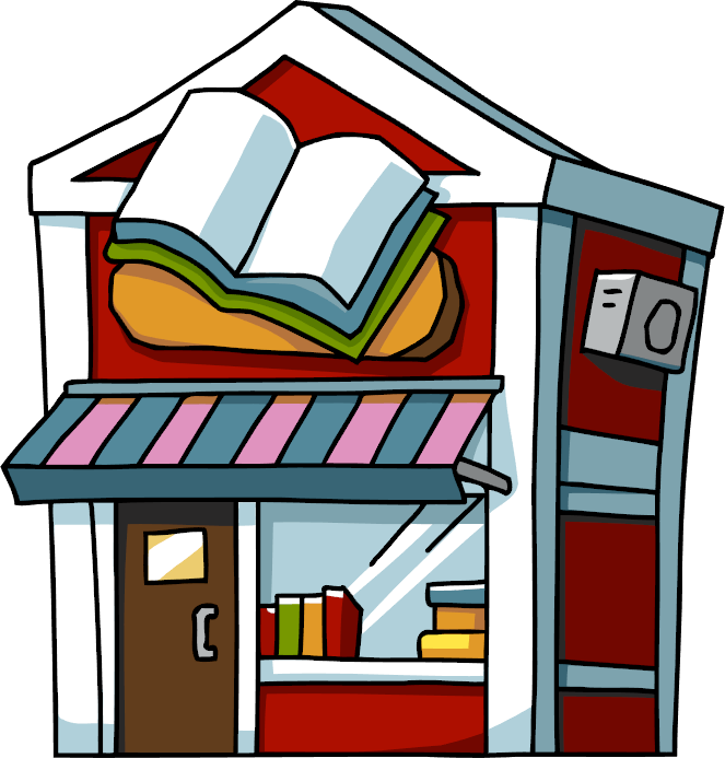 Shop Book Clipart, Explore Pictures - Book Shop Clipart (663x693)