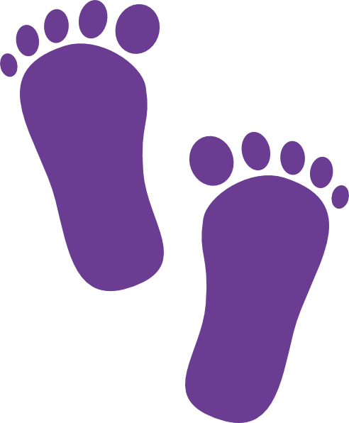 Baby Foot Prints Png (492x596)