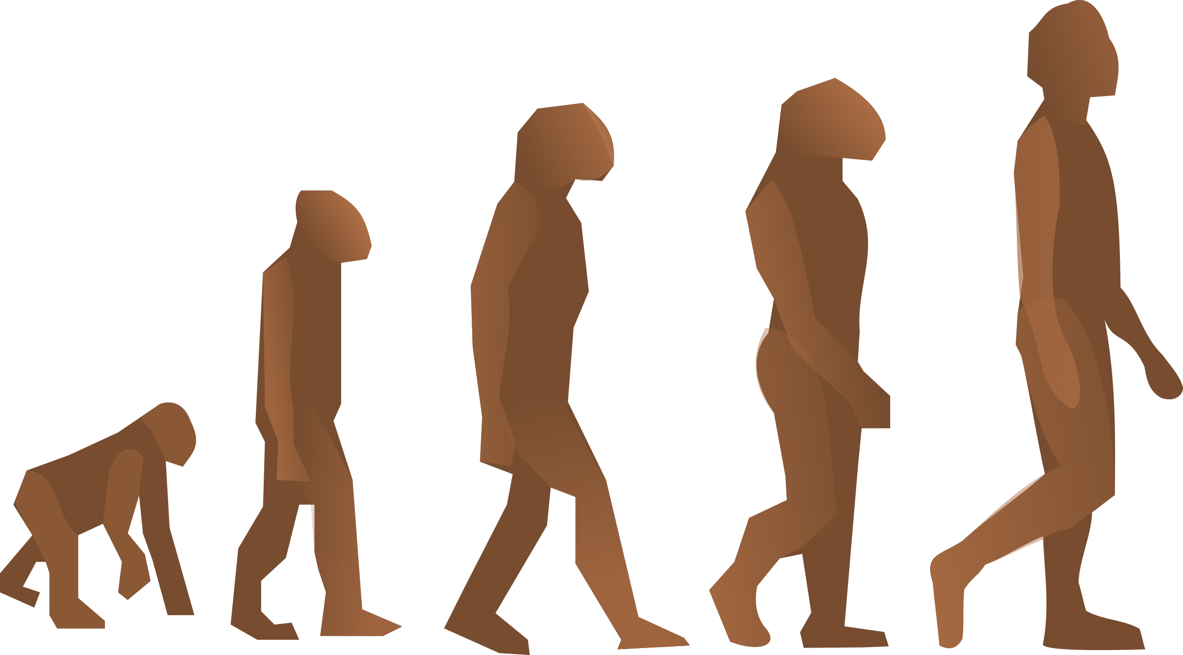 Evolution Steps Clip Art At Clker - Does It Mean To Be Human (2400x1330)