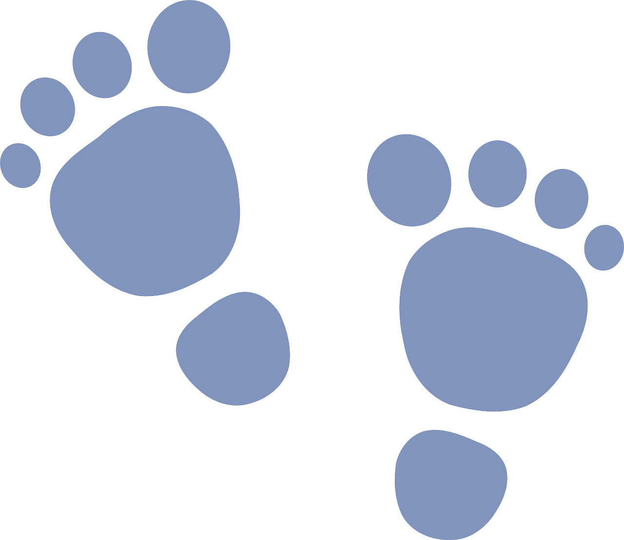 Baby Steps - Baby Feet Clip Art (1280x1109)