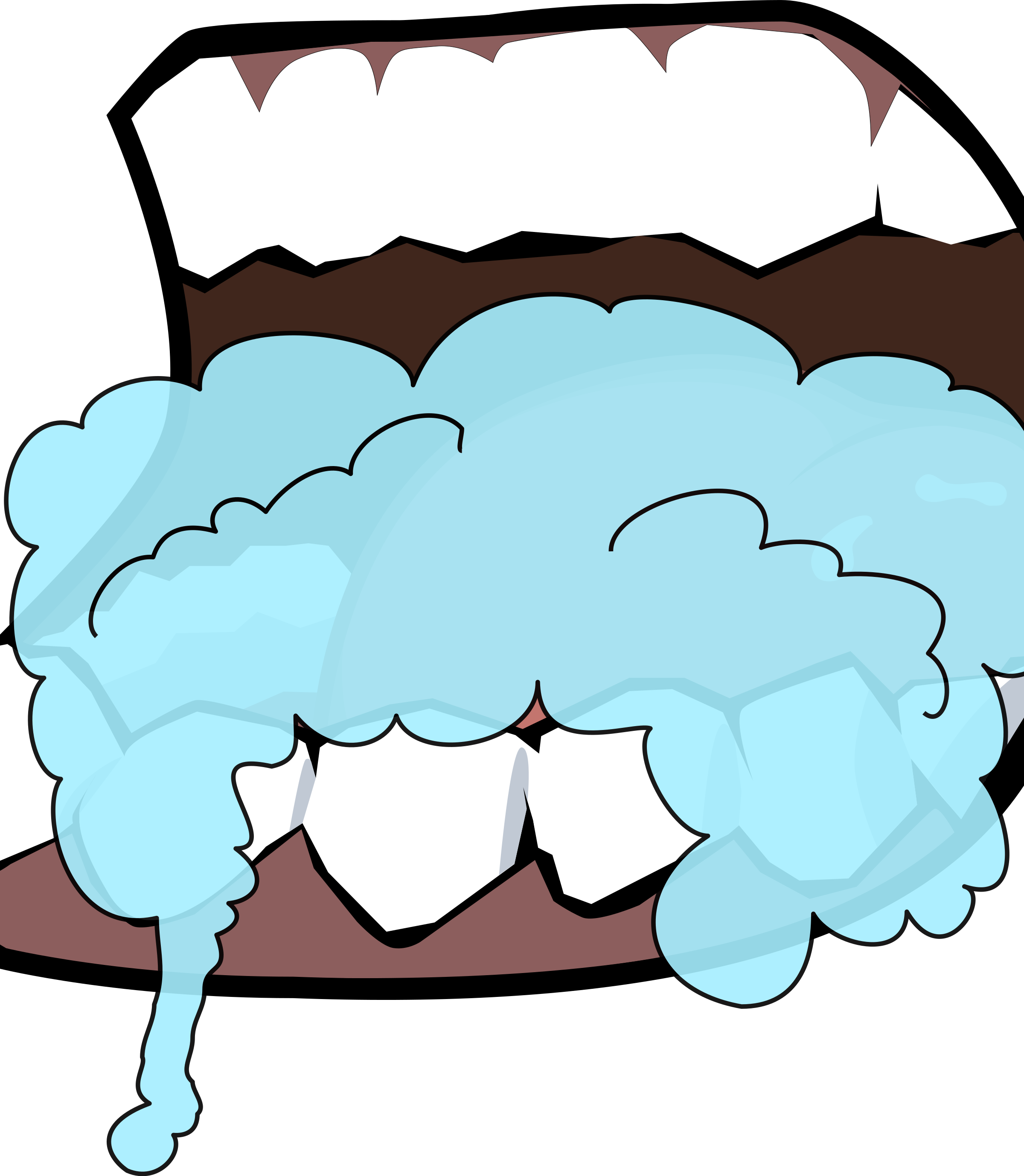 Similar Clip Art - Cartoon Man Foaming Mouth (2400x2758)