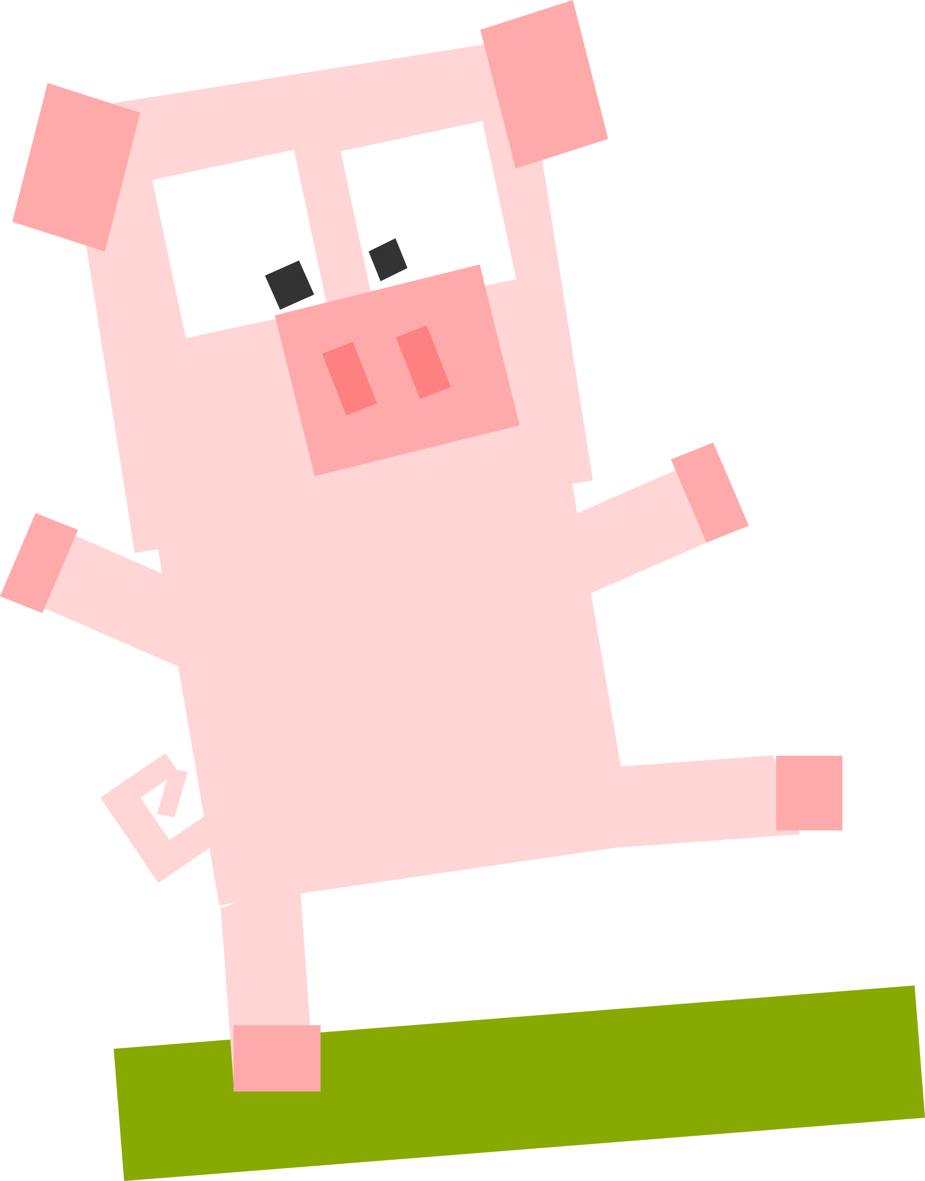 Square Pig - Custom Pig Avatar Pillow Case (1881x2400)