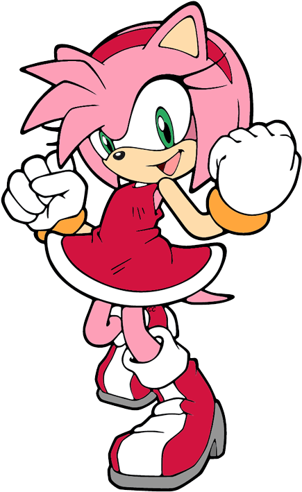 Sonic The Hedgehog Clip Art Images Cartoon - Amy Rose (450x717)