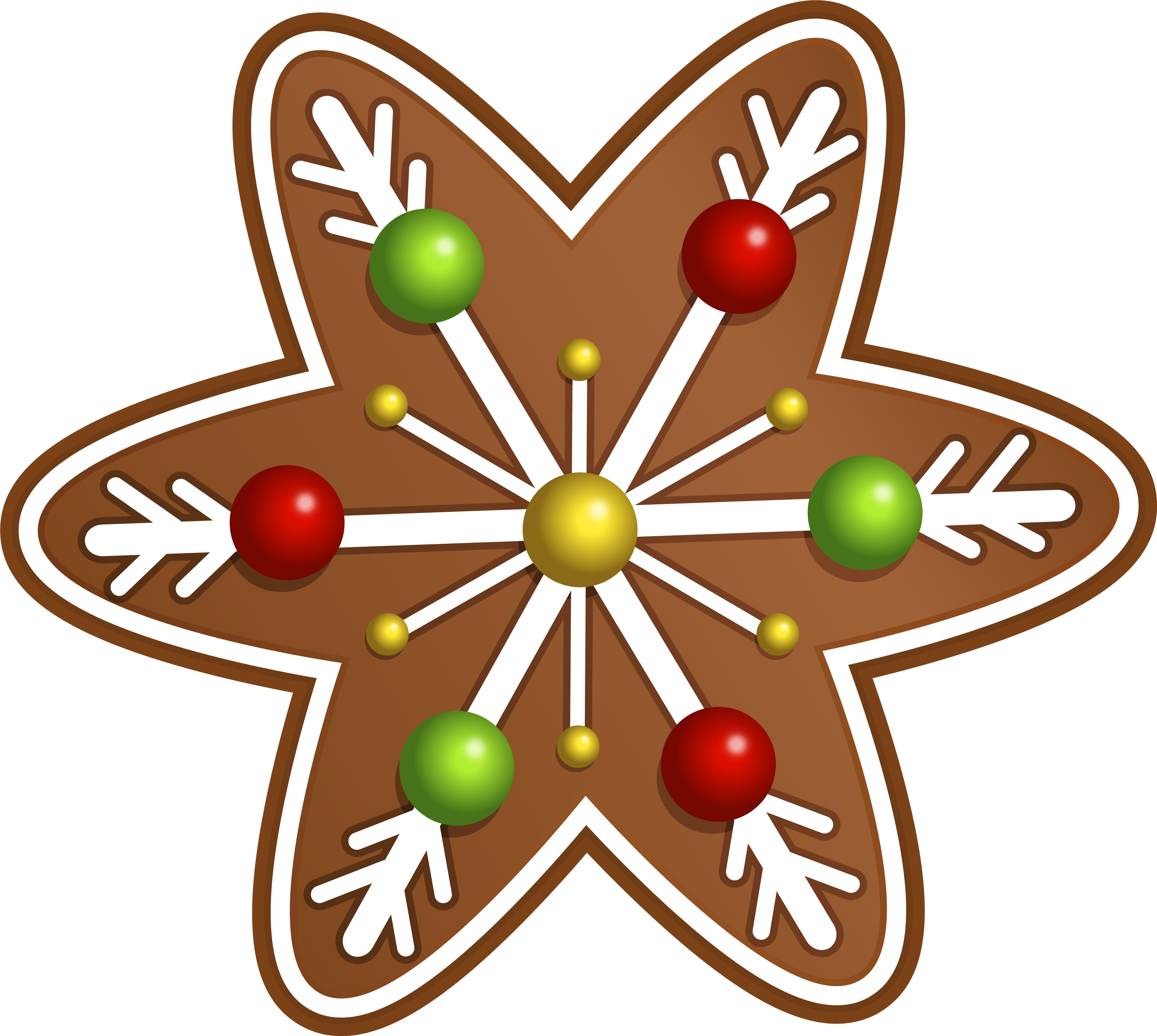 Christmas Cookies Clip Art - Christmas Gingerbread Clipart (6169x5523)