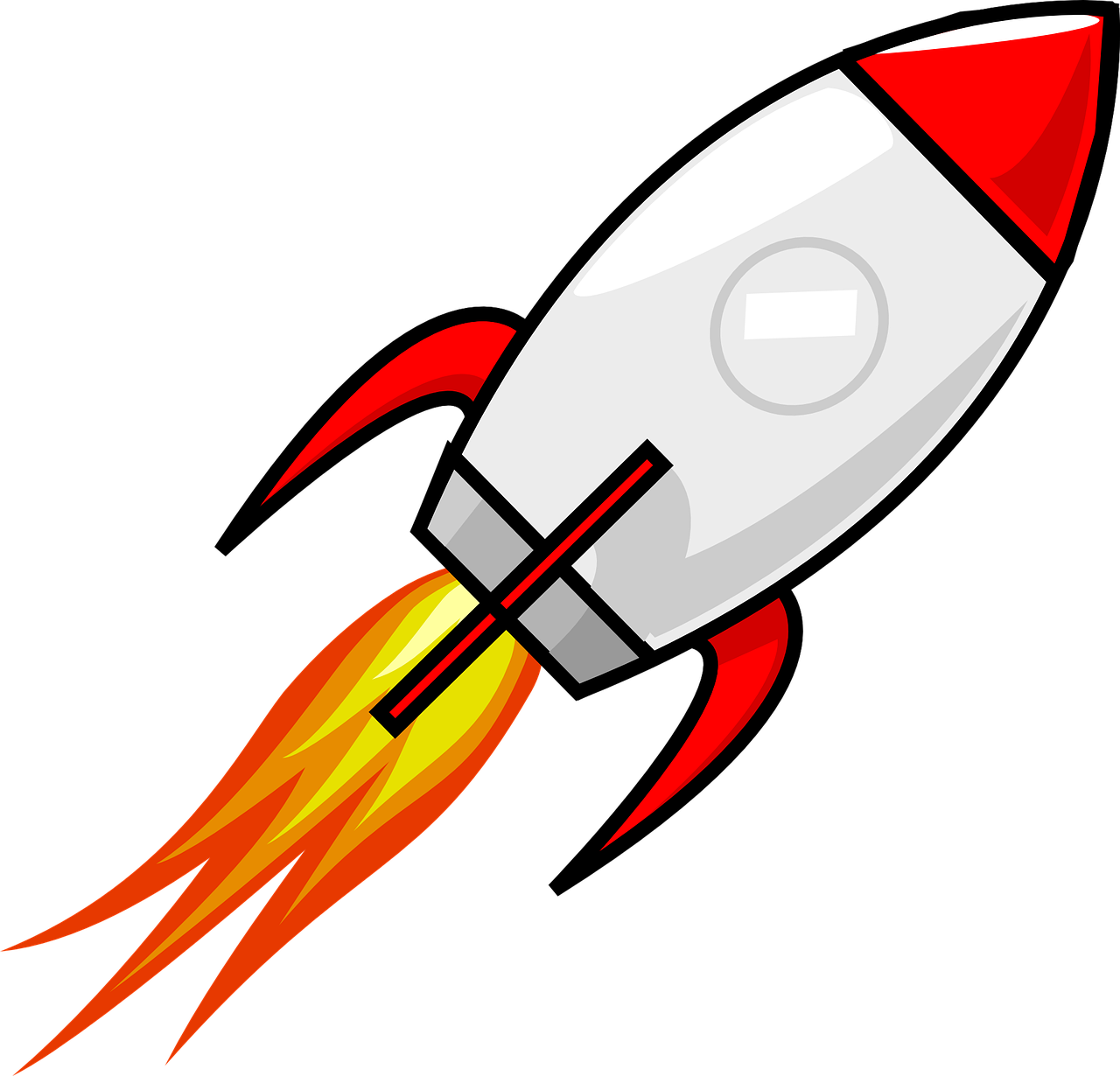 5 Simple Steps To Shoot Up Your Website - Rocket Cartoon (1280x1230)