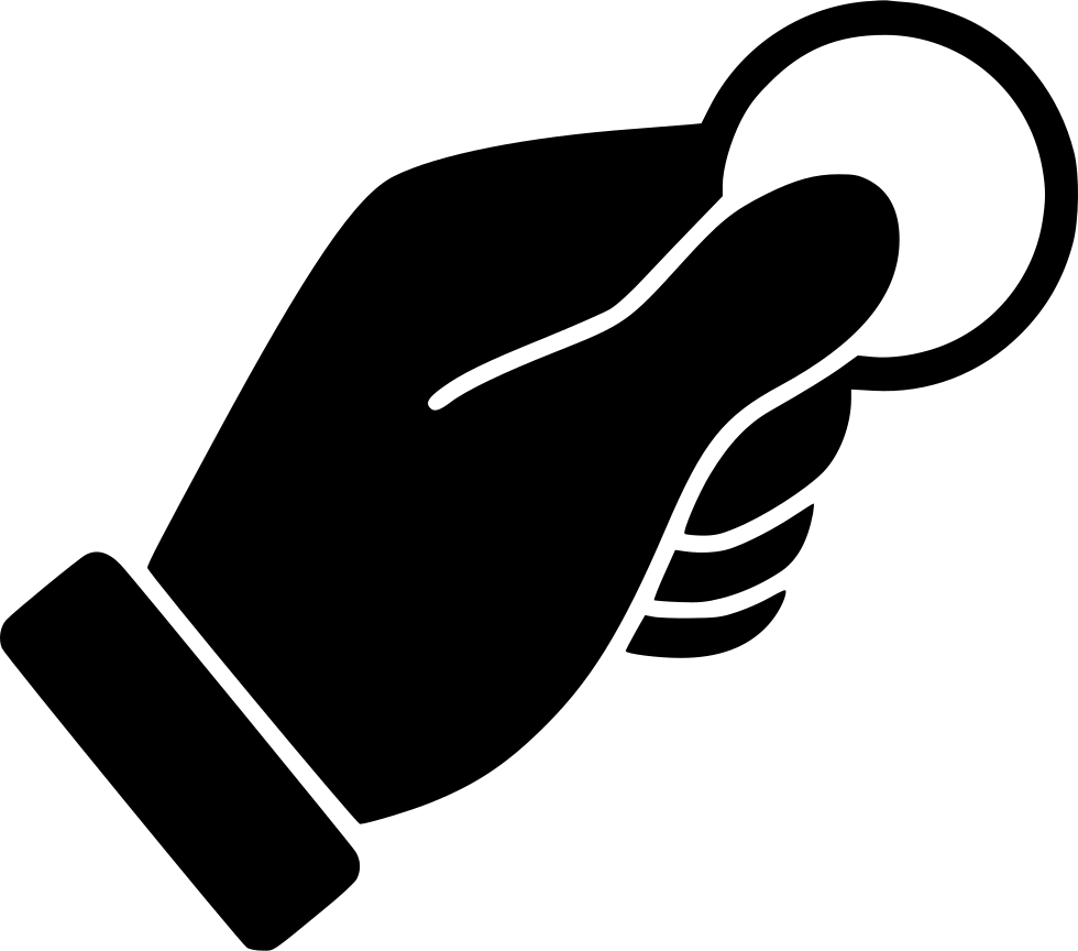 Insert Coin Comments - Hand With Card Icon (980x864)