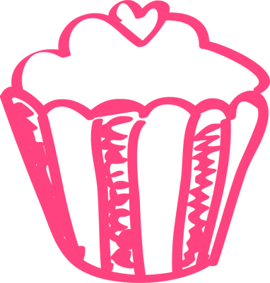 Birthday Cakes Clip Art - Classy Cupcake Cliparts (382x399)
