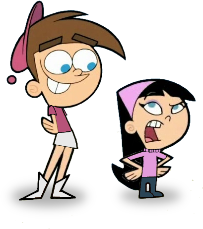 Timmy Trixie Legs Swap By Insert Artistic Nick - Cartoon (434x478)