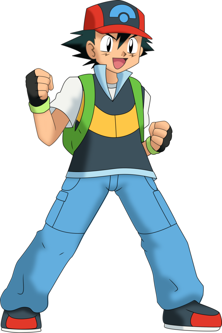 Ash Ketchum Vector By Insert Artistic Nick - Pikachu Personagens (730x1095)