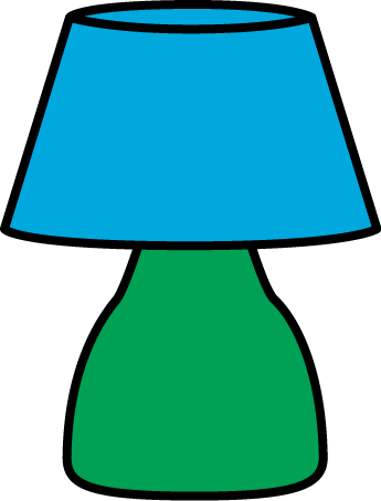Table Lamp, Desk - Lamp Clipart Green (345x453)