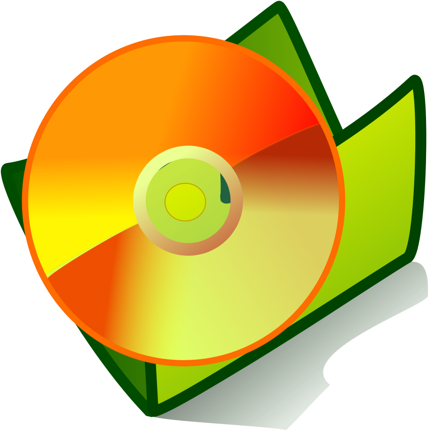 Folder Cd Clip Art - Icon Folder Vector Png (900x900)