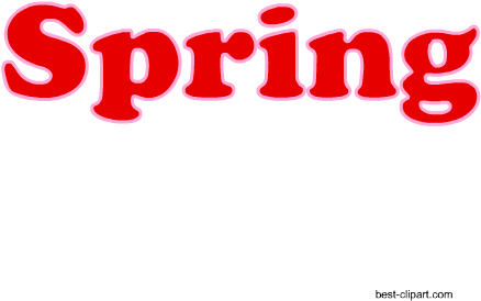Word Spring Written In Red, Clip Art - Keep Colorado Springs Lame (450x450)