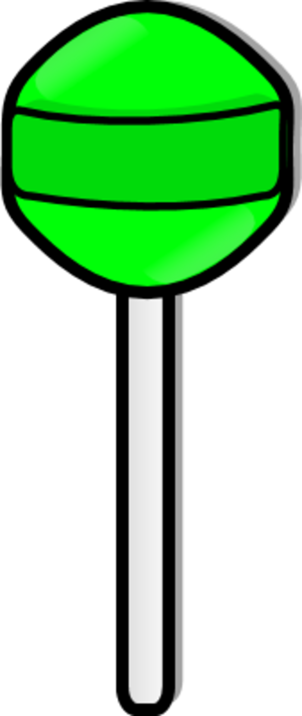 Lolly - Sucker Clipart (600x1420)