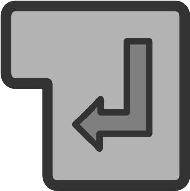 Free Clipart Of Key Enter - Enter Key Icon (410x410)