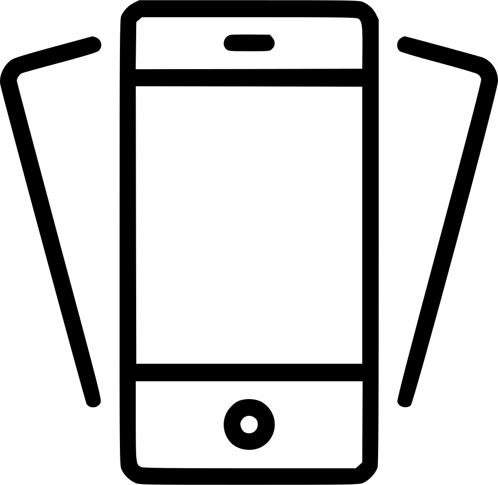 Tilt Phone Smartphone Mobile Device Iphone Svg Png - Tilt Mobile Png (980x954)