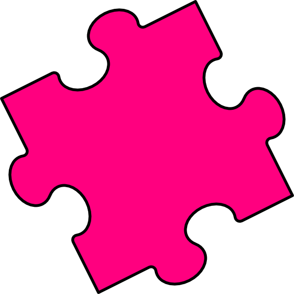 Interlocking Puzzle Clipart Kid - Puzzle Piece Blue (600x600)