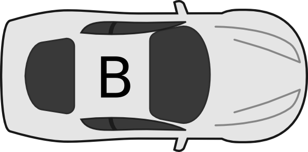 Car Clipart Top View - Clipart Car Top View (600x297)