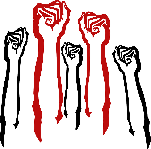 Popular Protest Png - Fist In The Air Png (640x633)