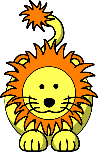 Lion Cartoon Face - Lion Clipart No Background (384x597)