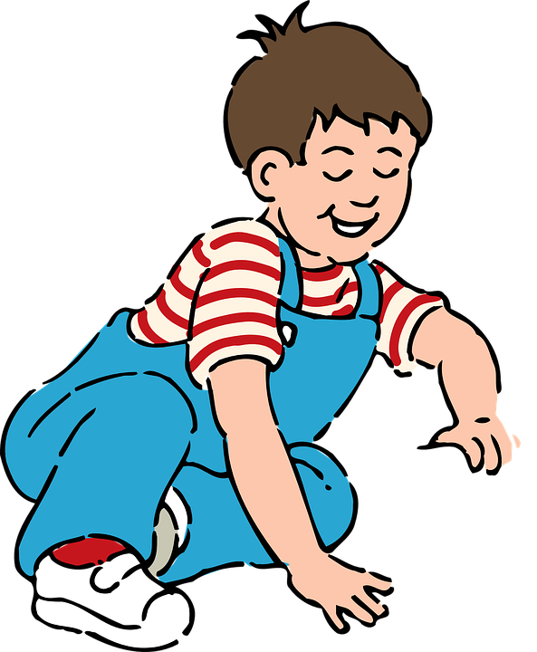 Put - On - Clothes - Clipart - Children Playing Clip Art (593x720)