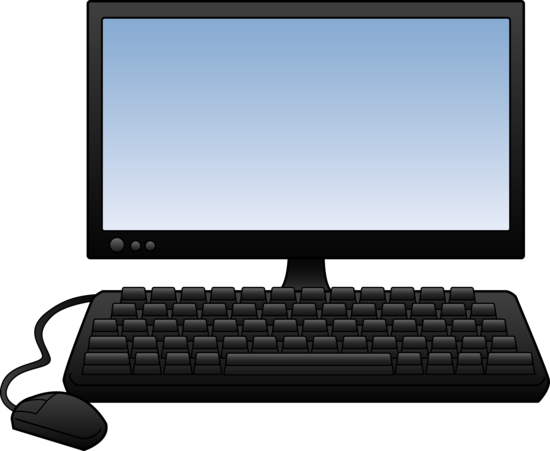 User Clipart Of Computers, Desktop And Computer - Latest Computer Clip Art (550x451)