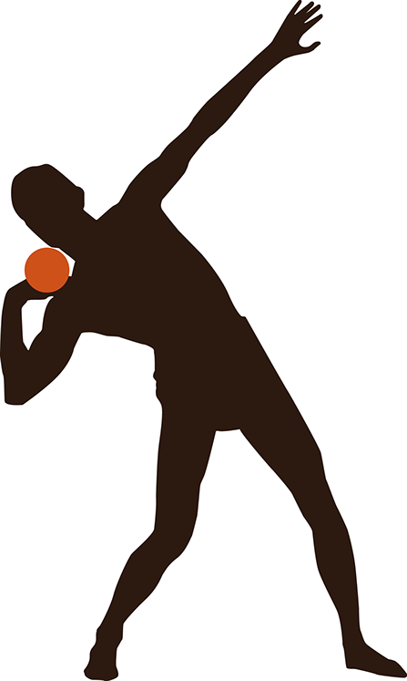 Girls Shot Put Clipart - Shot Put Clipart (447x747)