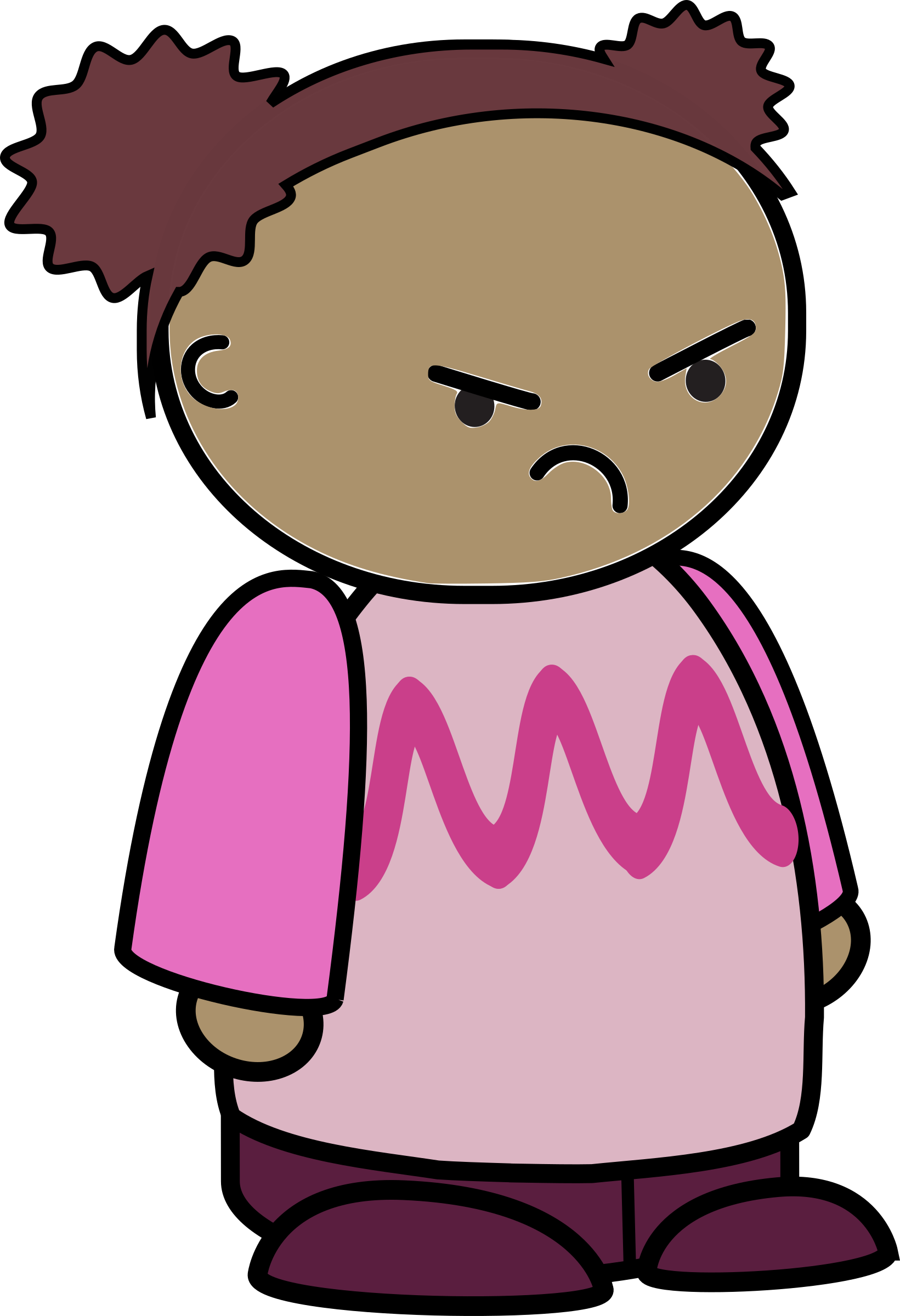 Unhappy - Unhappy Clipart (1641x2400)