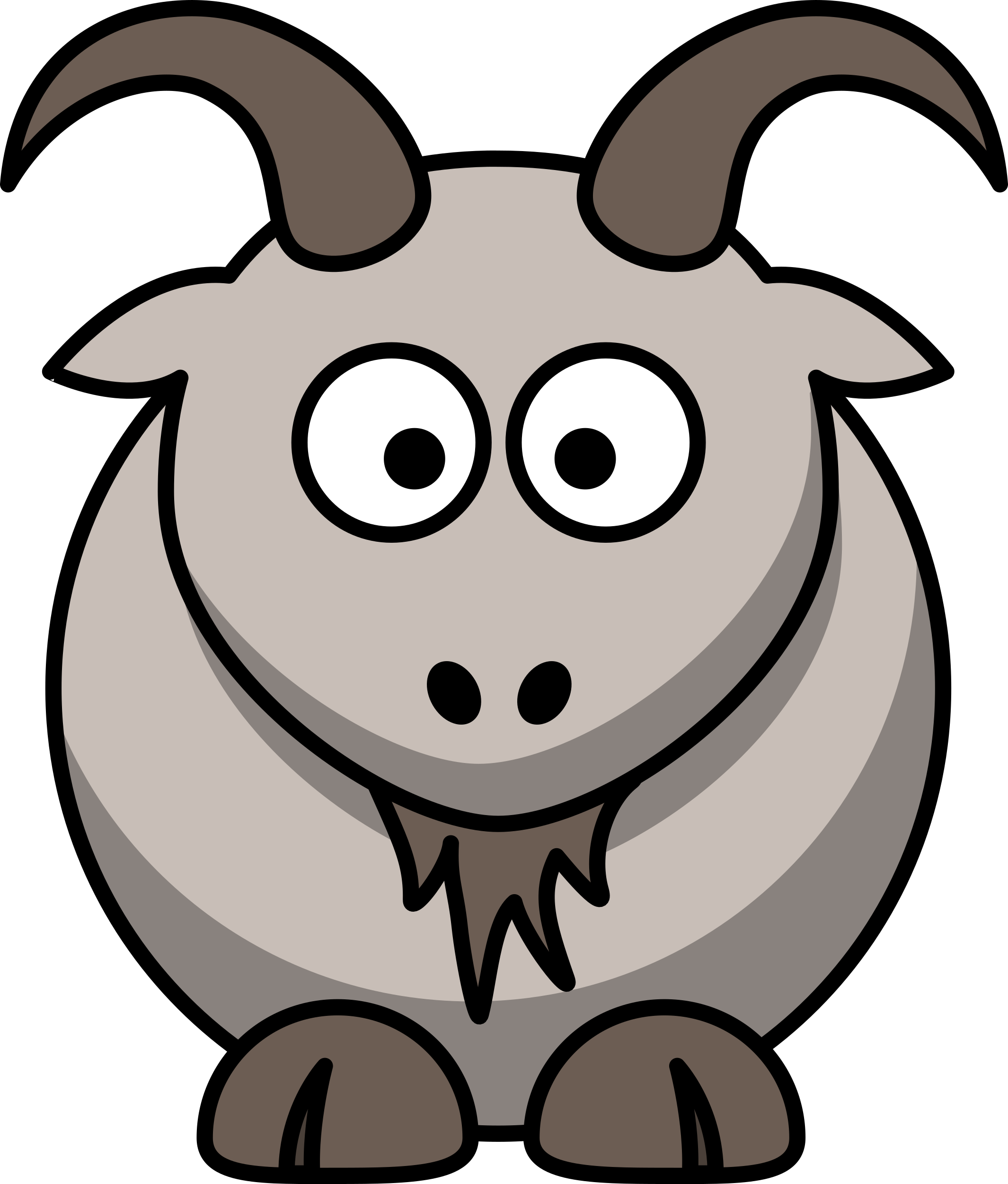 Big Image - Cartoon Goat (2130x2500)