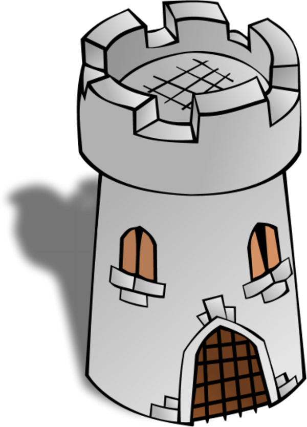 Brick House Clipart - Watchtower Clipart (600x834)