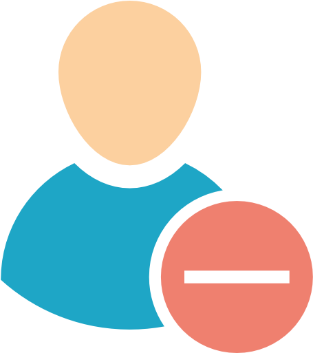 Size - Delete User Icon Png (512x512)