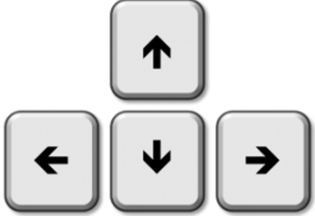 Computer Keyboard Arrow Keys Clip Art - Computer Keyboard Arrow Keys Clip Art (640x439)