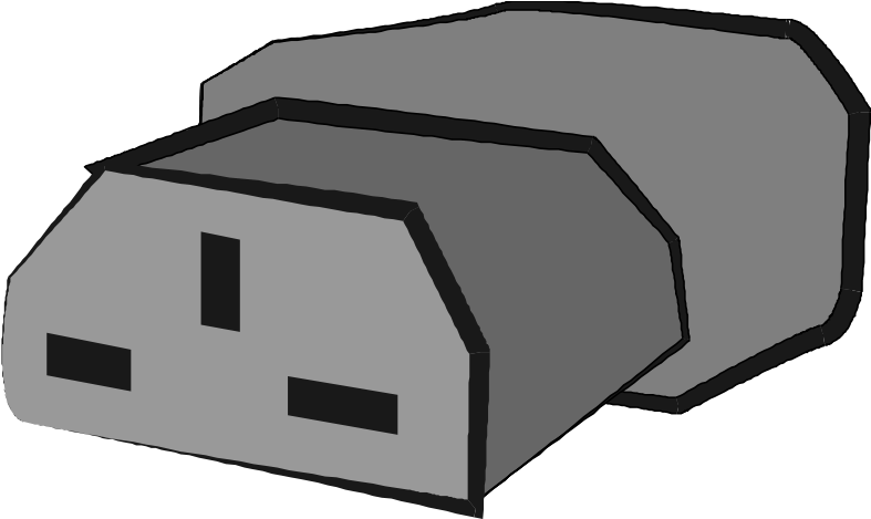 Clip Art Of Computer Plug (800x468)