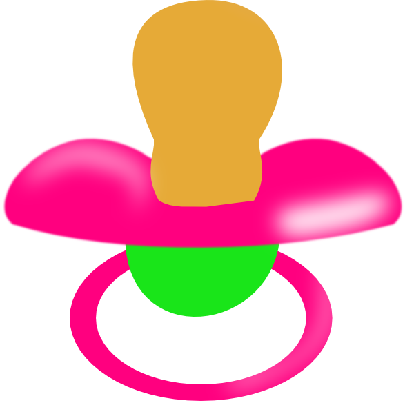 Cliparts Binky - Pacifier Clip Art (600x600)