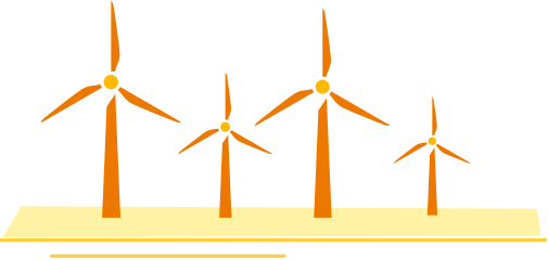 Wind Turbine Clipart Wind Power - Wind Turbine Graphic (505x240)