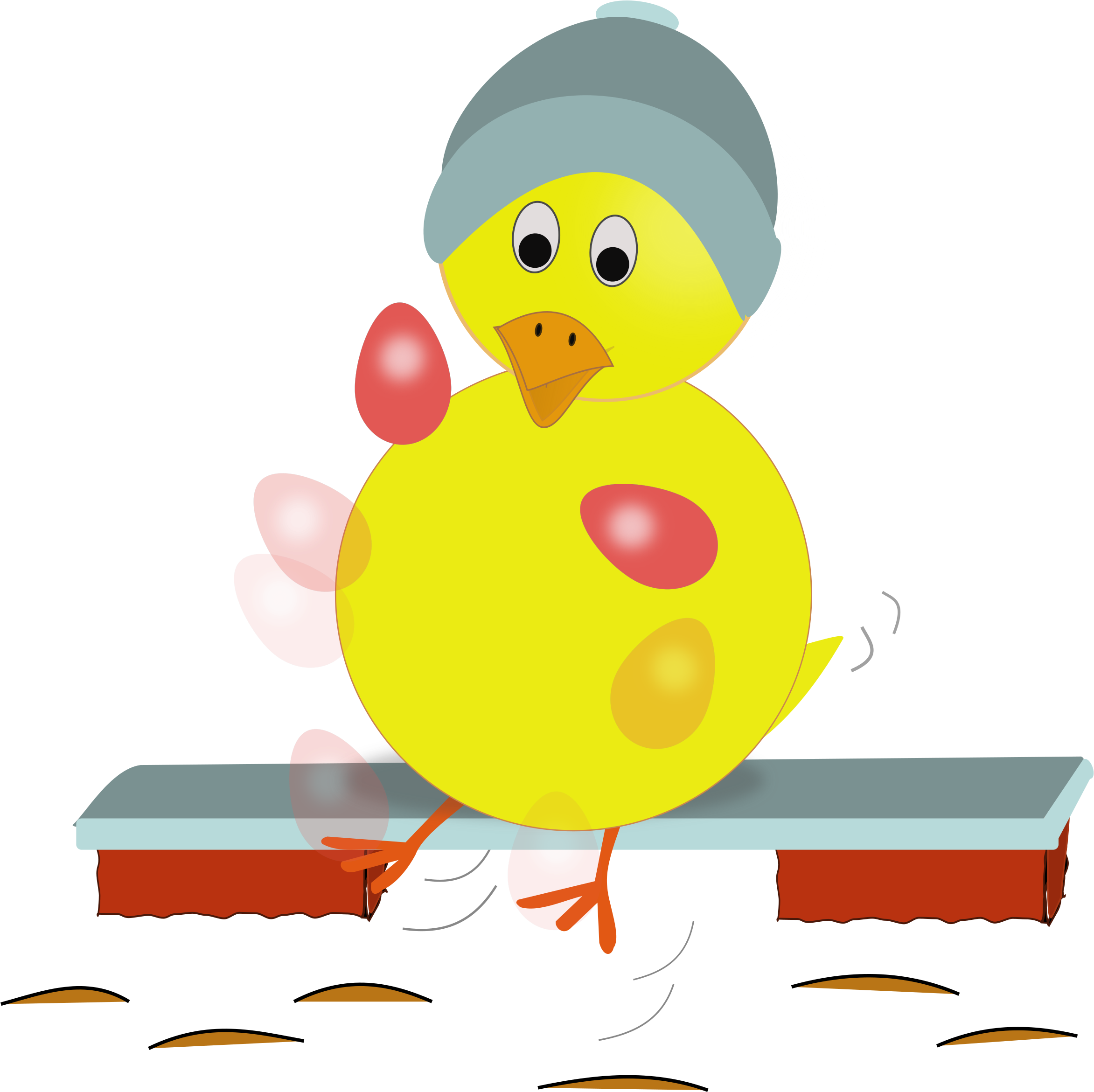 Microsoft Office Clipart Easter - Chicken (2406x2400)