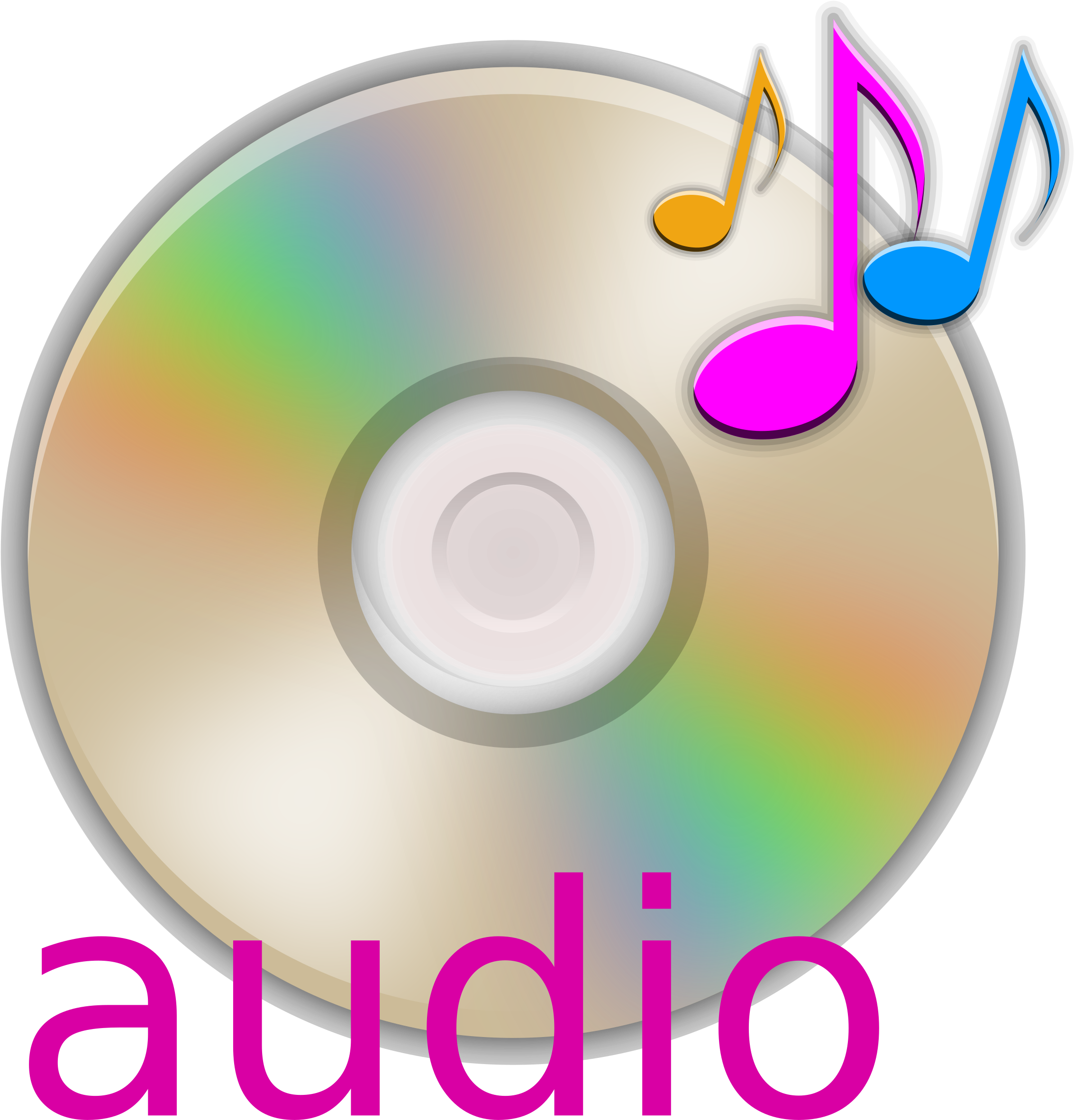 Audio Cd - Audio Clipart (2400x2400)