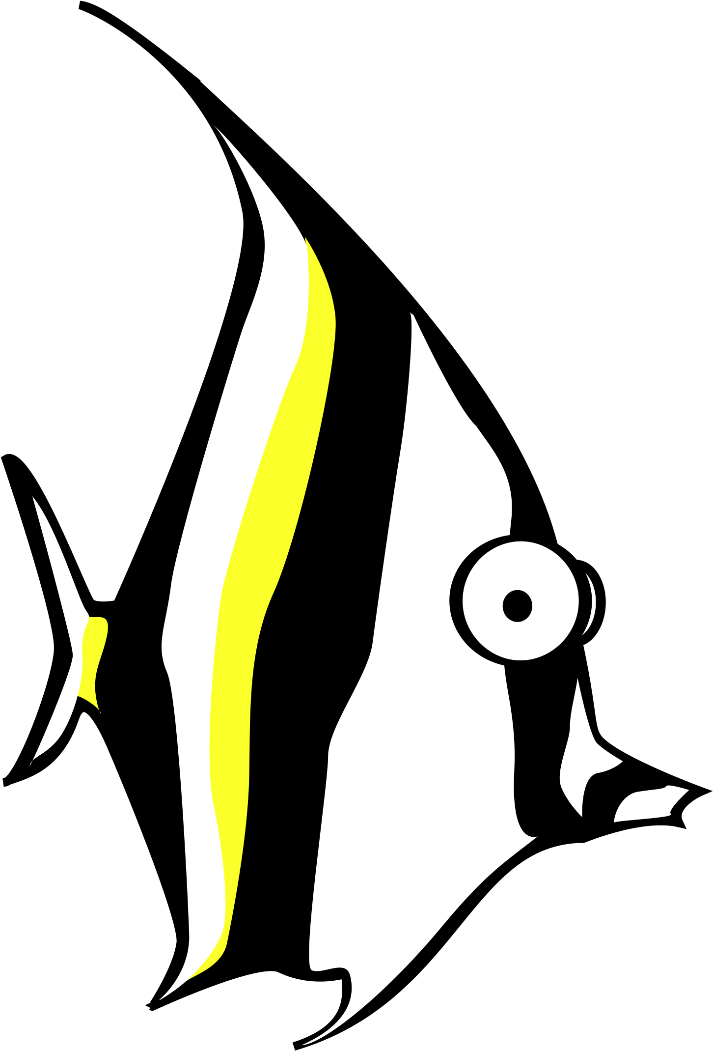Zebra Clip Art Download - Angel Fish Cartoon (2400x2400)